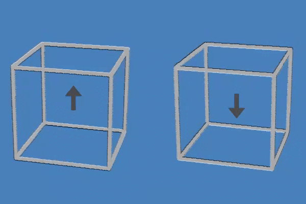 Ilusión óptica ¿Se mueven los cubos?