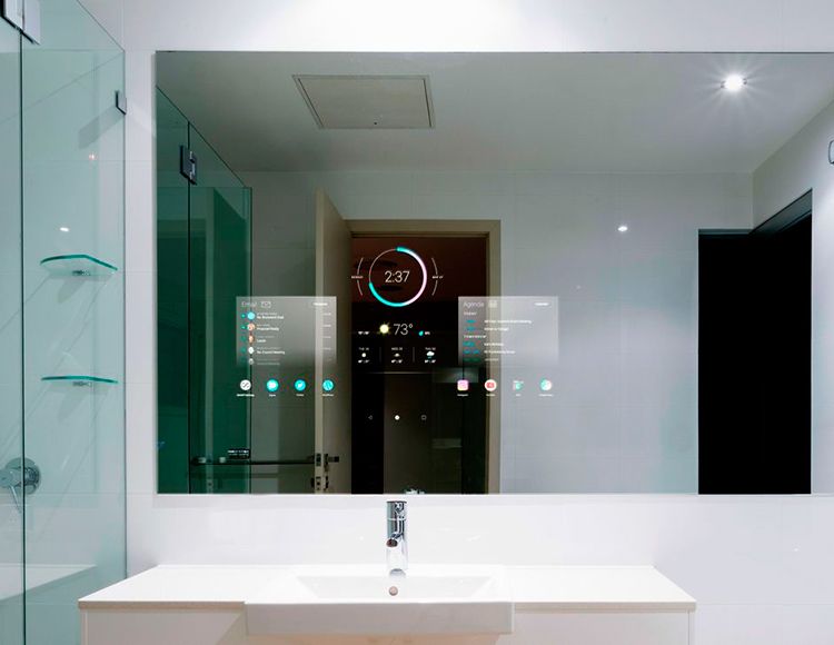 Espejos inteligentes y tecnología en el baño